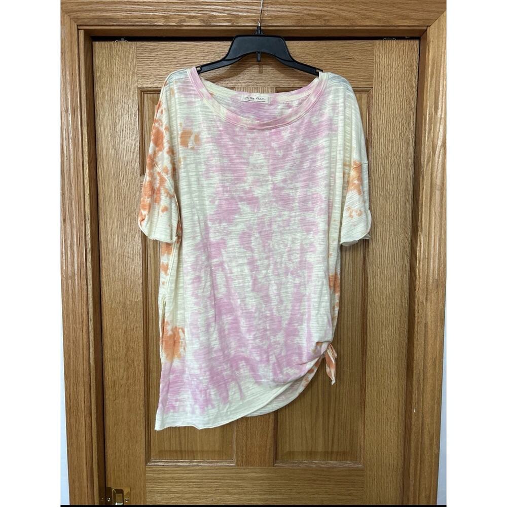 We The Free People Tie Dye Oversized Be Free Tunic Top Tee - Sd-1